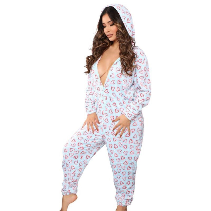 Weihnachts-Onesie aus Flanell F 19045