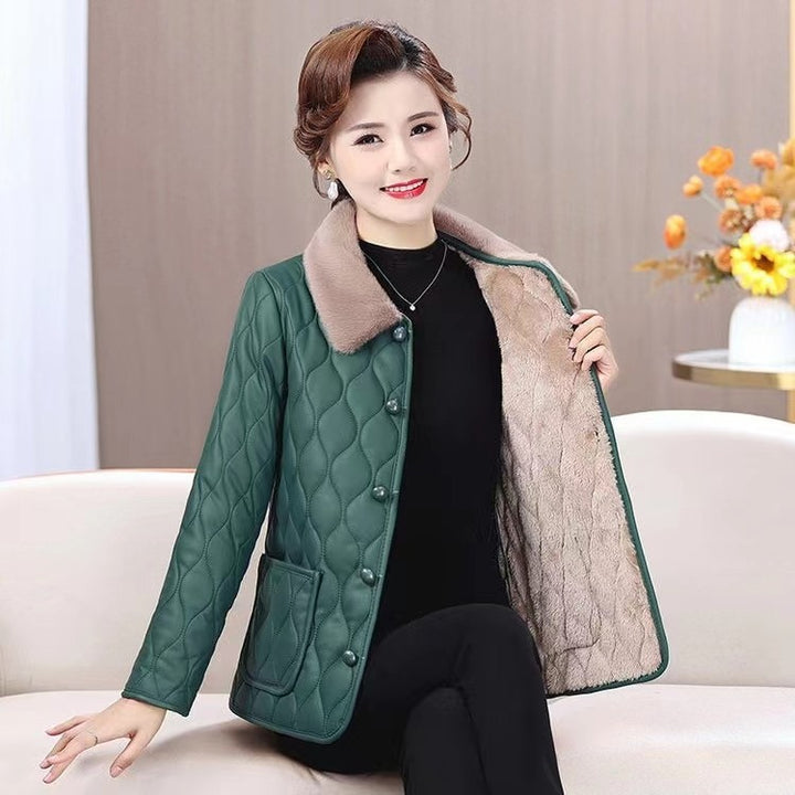 Damen-Winterjacke, gefüttert, für Mütter, elegant
