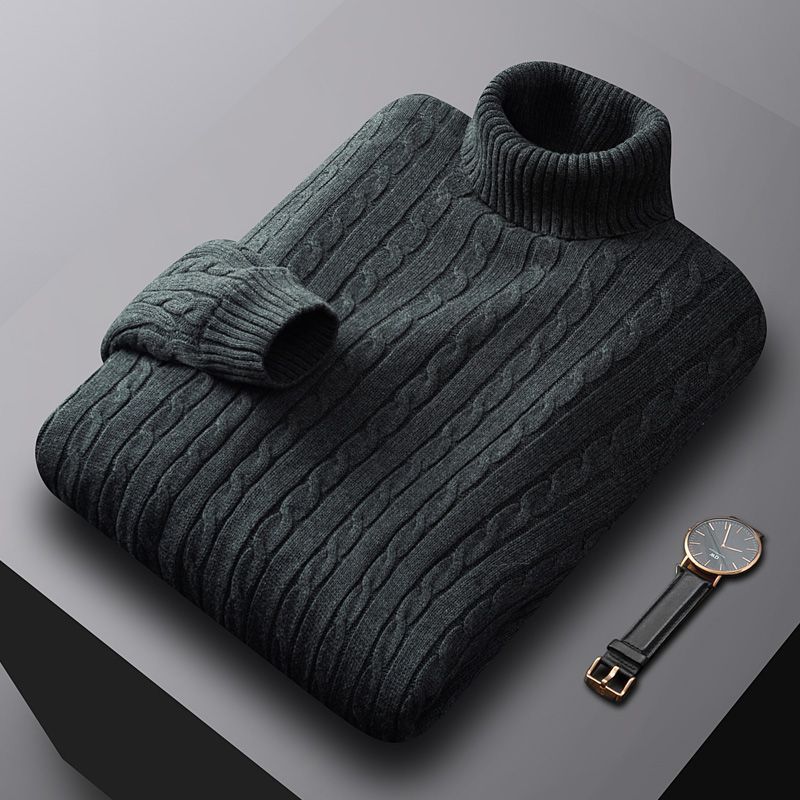 Herren-Strickpullover, Baumwolle, gefüttert