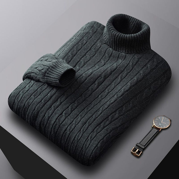 Herren-Strickpullover, Baumwolle, gefüttert