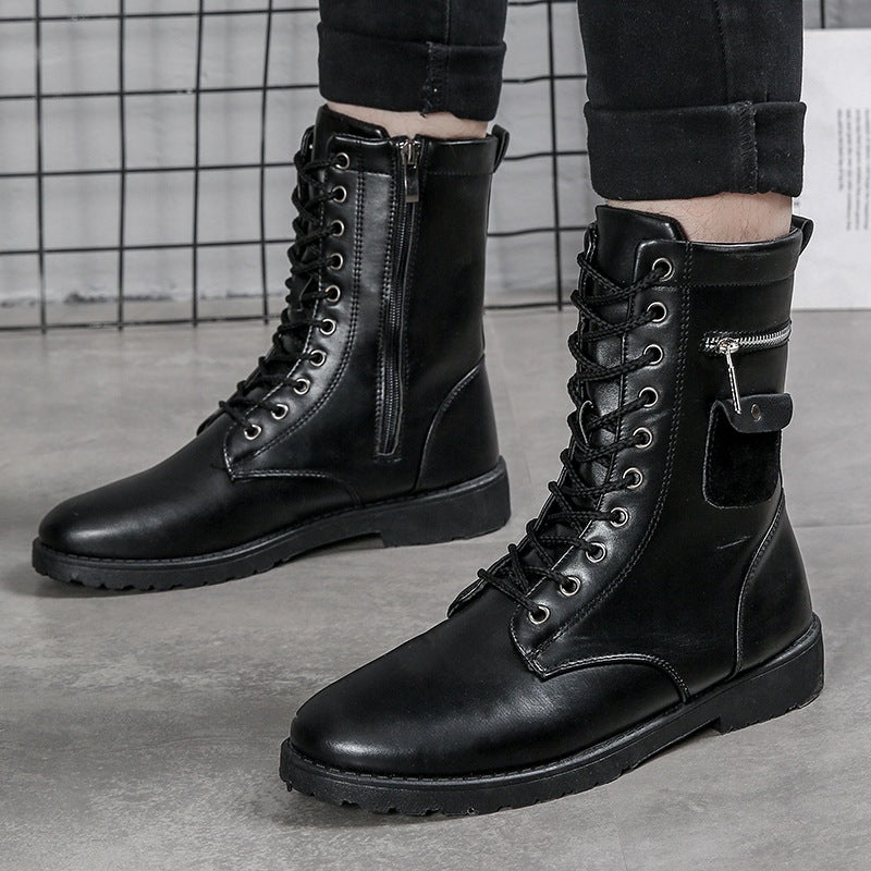 Modische Herren-Stiefel, gefüttert