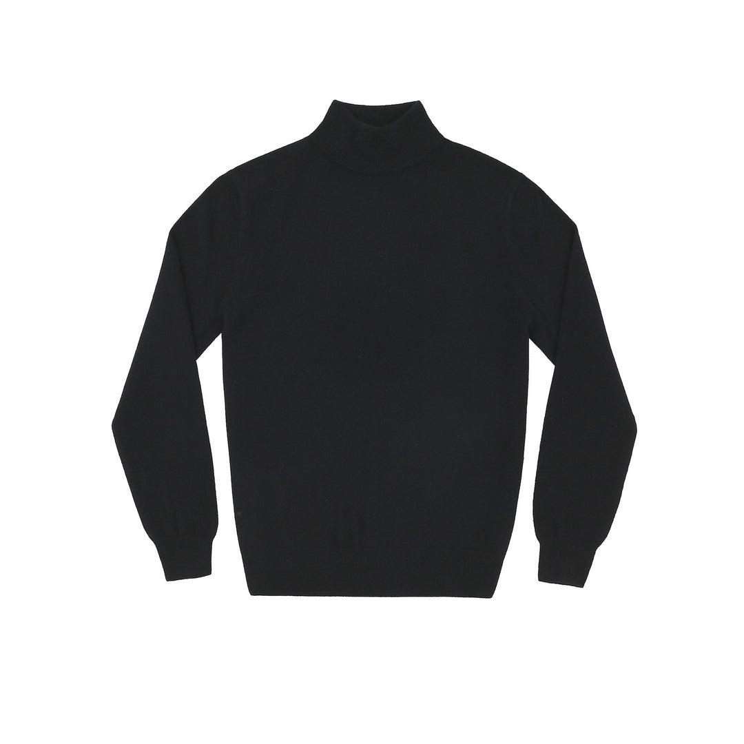Herren-Strickpullover, Stehkragen, körperbetont