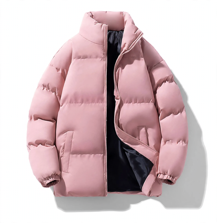 Gefütterte Herren-Winterjacke mit Stehkragen