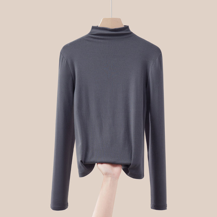 Dünner Rollkragen-Pullover, langärmelig, für Damen