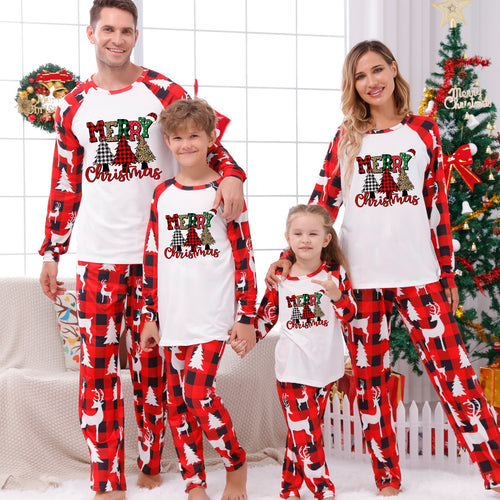 Weihnachts-Schlafanzug-Set für die ganze Familie