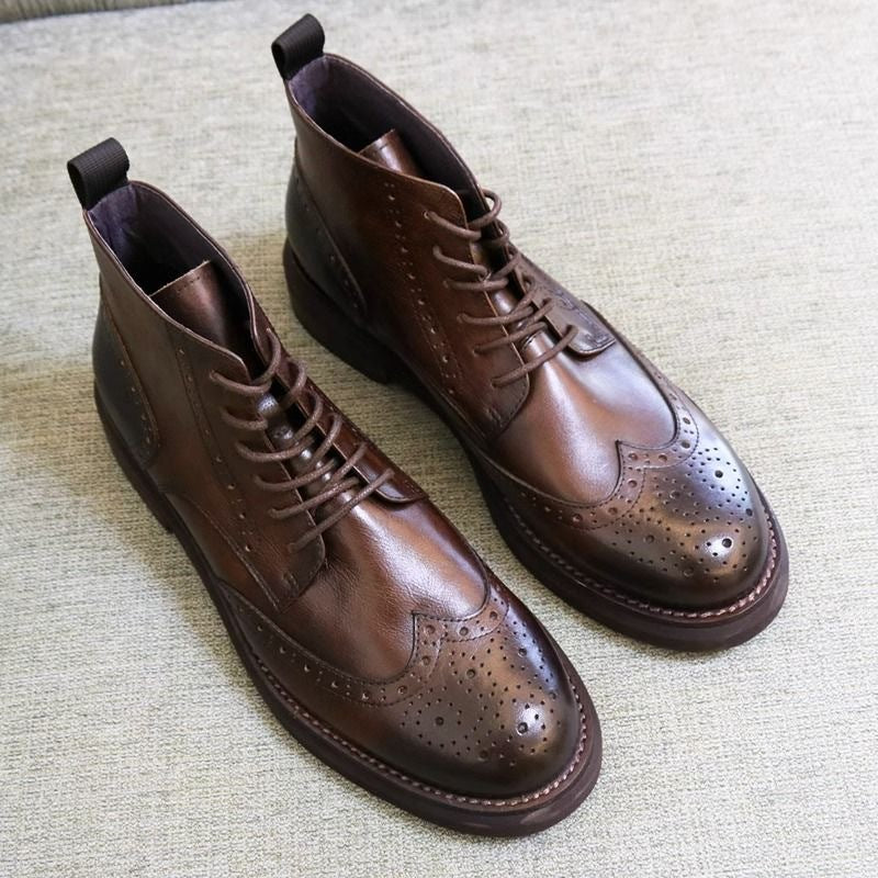 Herren-Martinsstiefel im britischen Stil