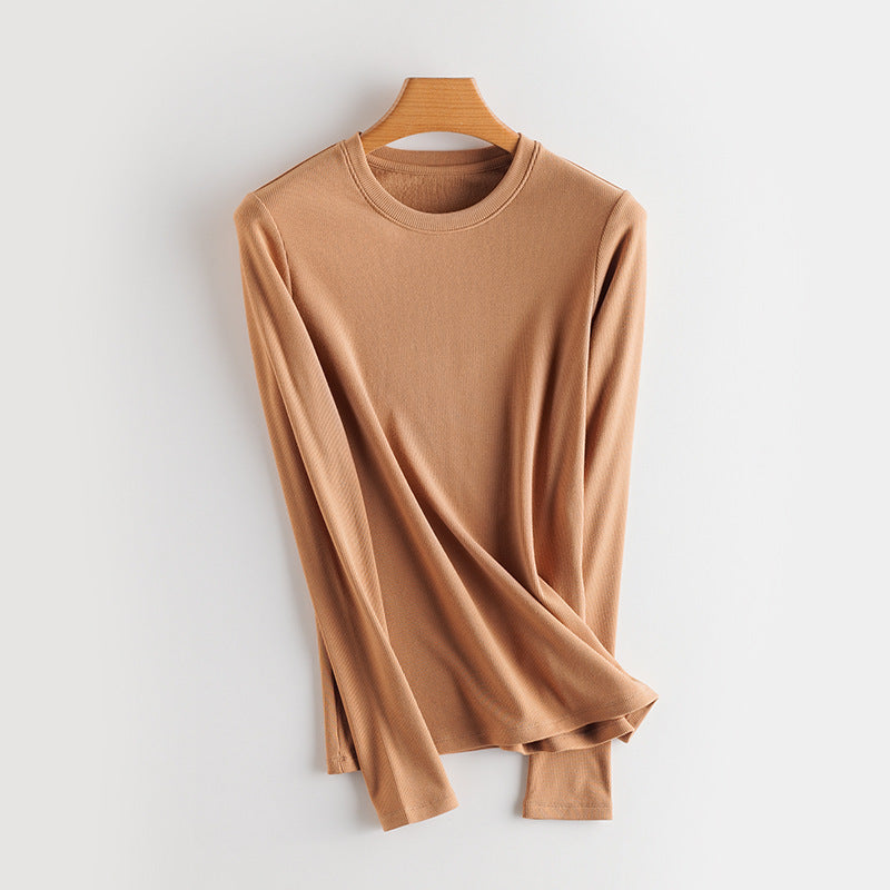 Wärmender Strickpullover mit Seidenanteil und Innenfutter