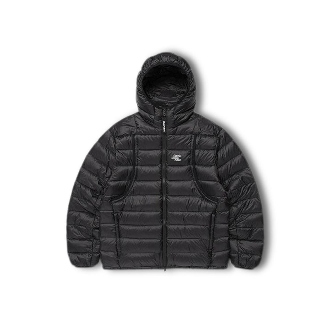 Leichte Daunenjacke mit Kapuze, 90% Grauentendaunen