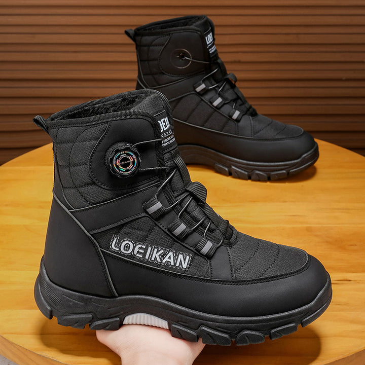 Gefütterte Herren-Winterstiefel, große Größen