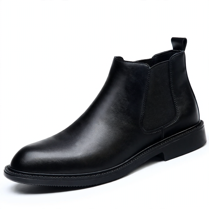 Herren-Chelsea-Boots im britischen Stil, gefüttert