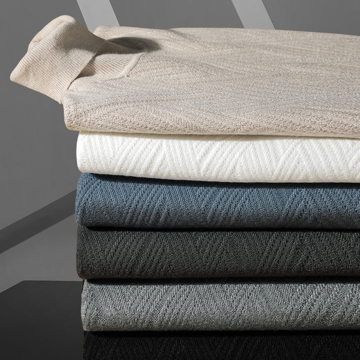 Herren-Rollkragenpullover, gefüttert, warm
