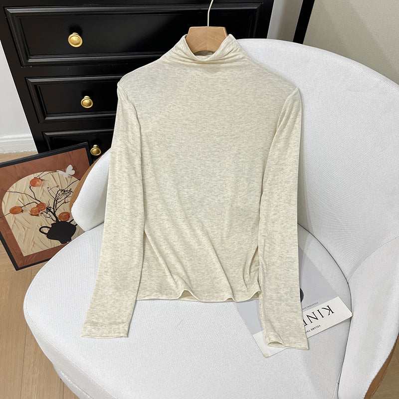 Damen-Rollkragenpullover aus Kaschmir-Mischgewebe
