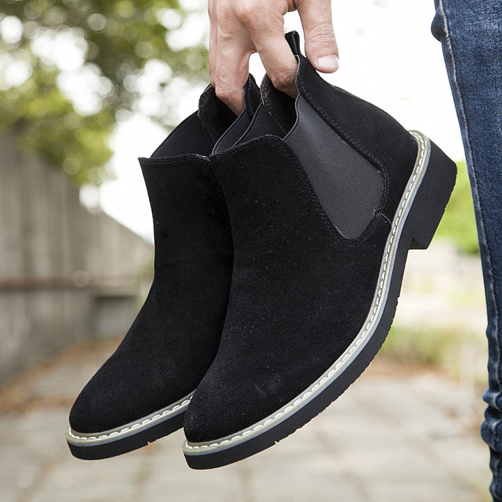 Herren-Chelsea-Stiefel aus Leder
