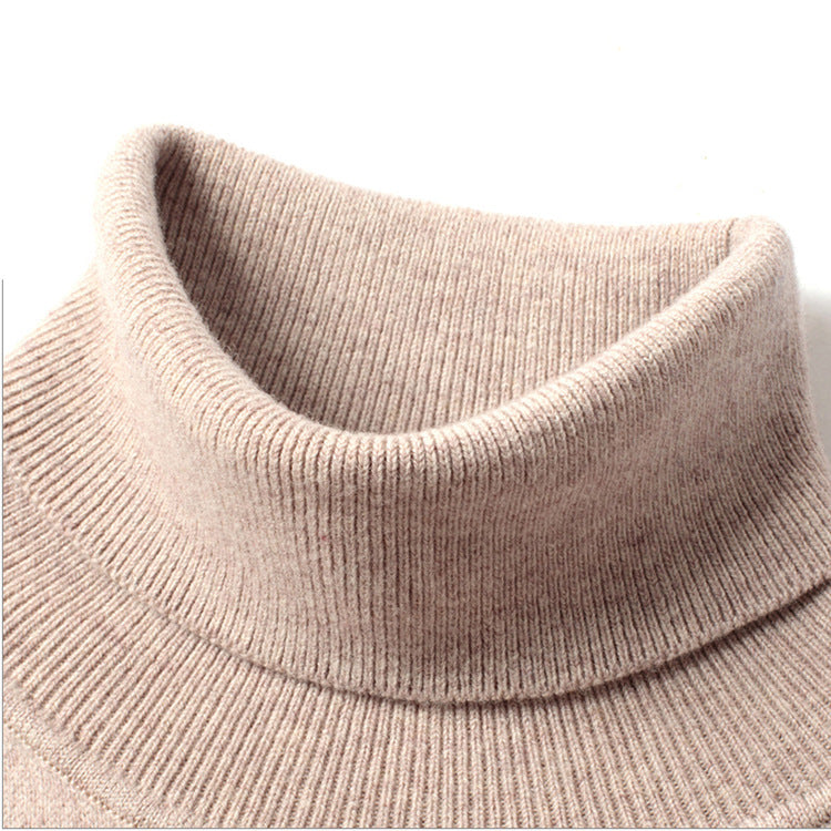 Herren-Rollkragenpullover, figurbetont