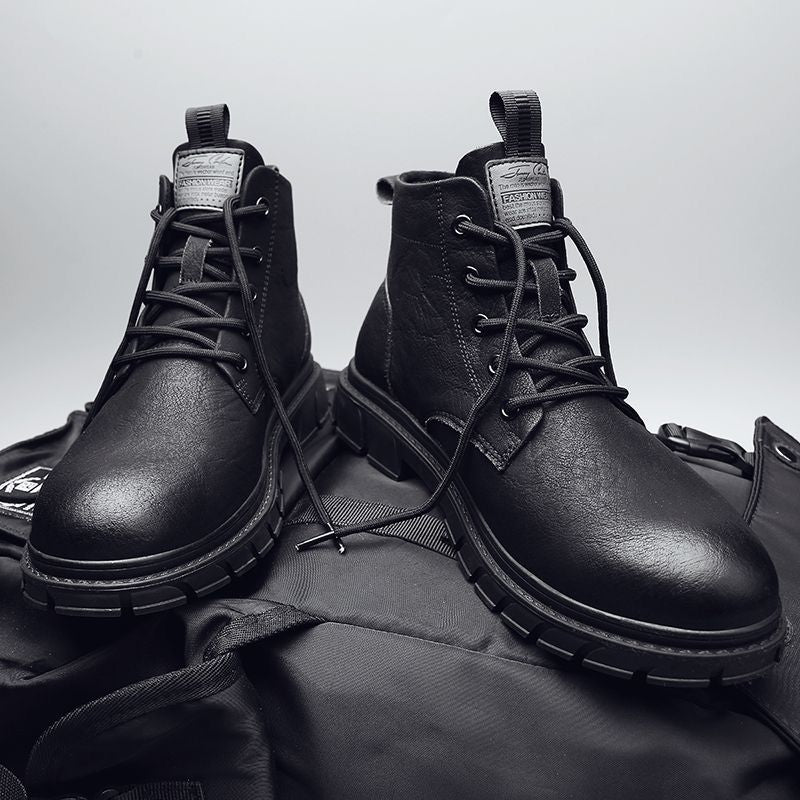 Herren-Stiefel im Arbeitsstil, PU-Obermaterial
