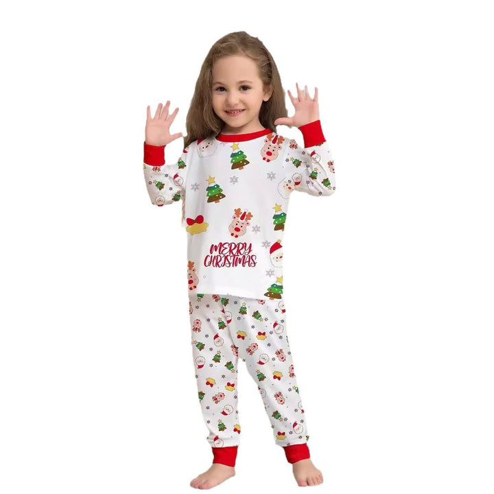 Weihnachts-Schlafanzug-Set für Familien mit Tannenbaum-Motiv