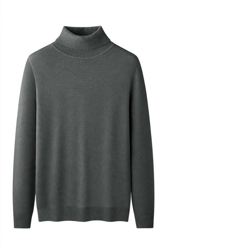 Herren-Rollkragenpullover, gefüttert