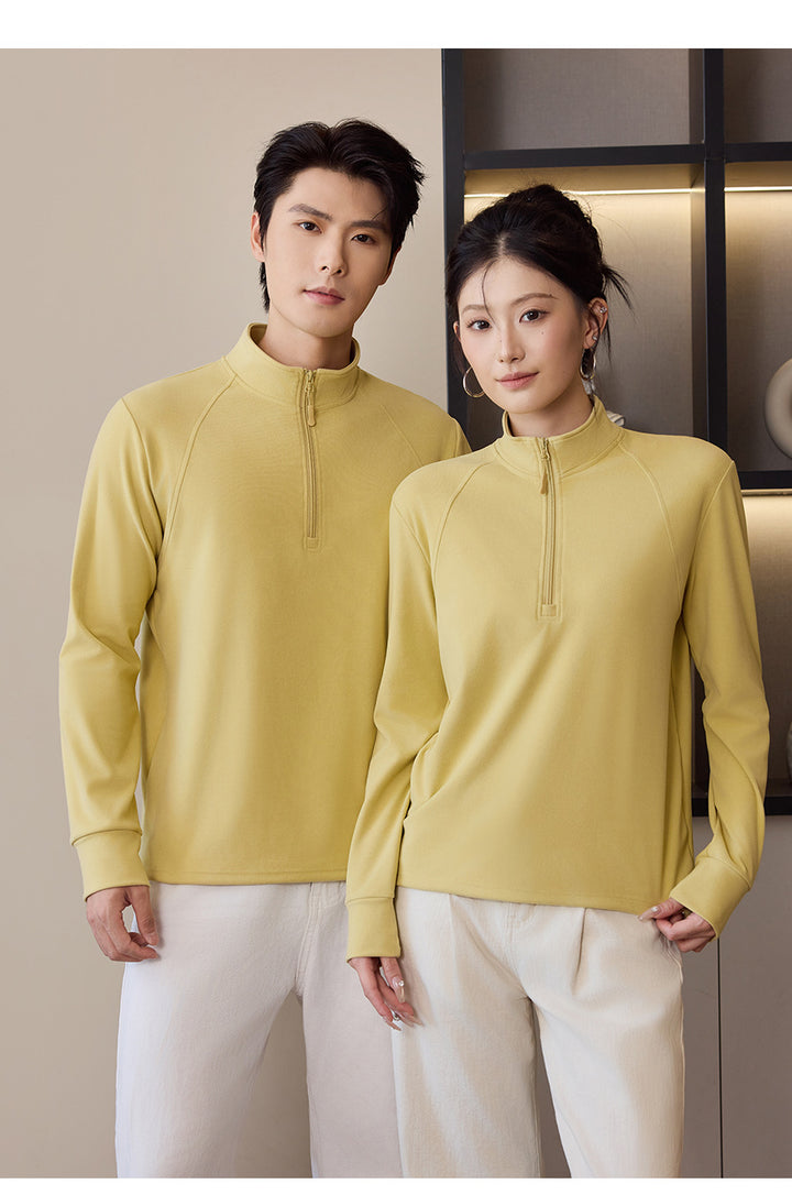 Unisex-Sweatshirt mit Reißverschluss und Fleecefutter