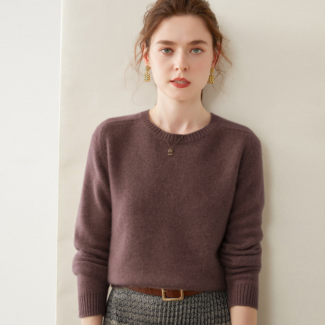 Damen-Kaschmirpullover, 100% Kaschmir, zweifädig