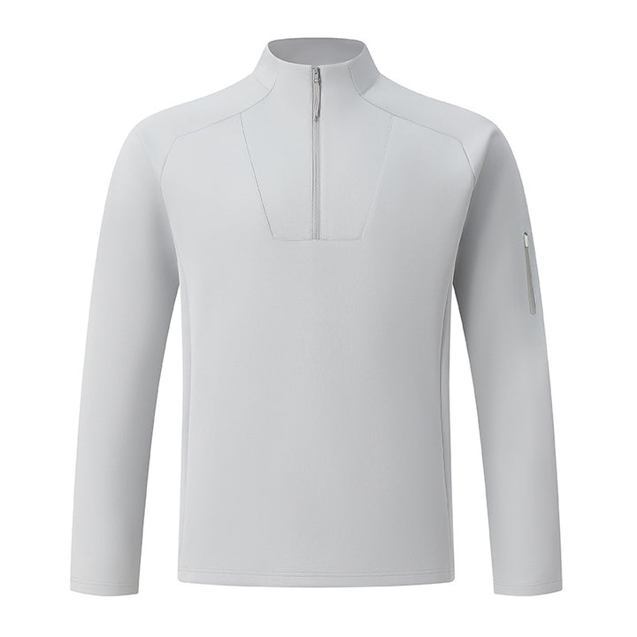 Herren-Sweatshirt mit Reißverschluss und Stehkragen