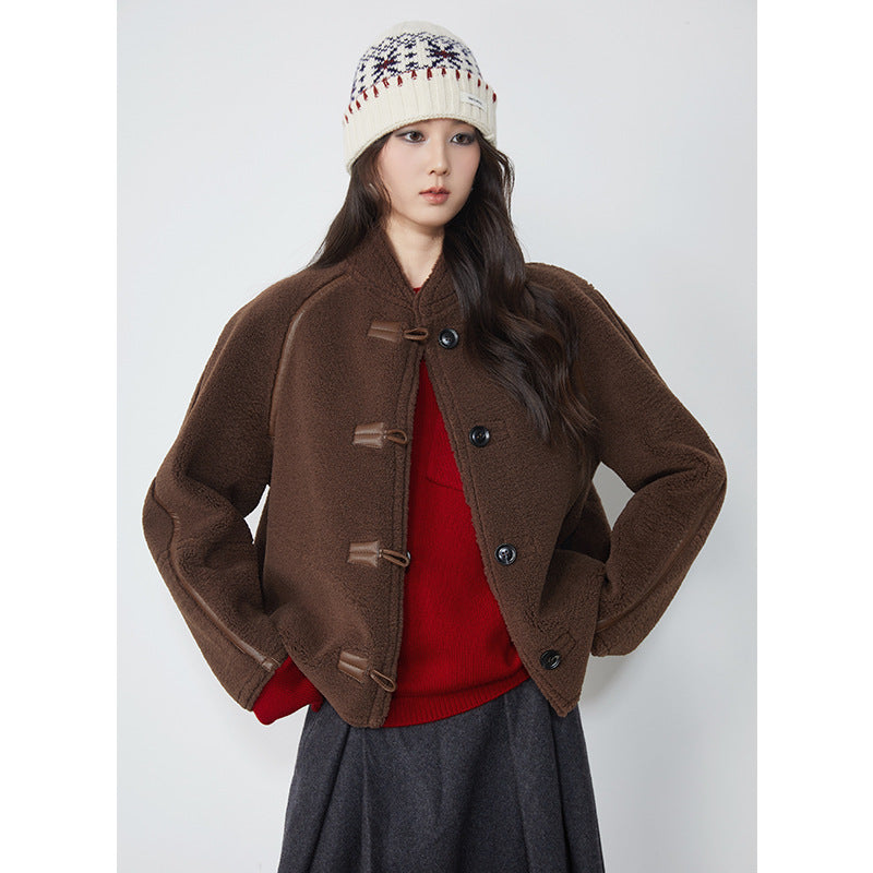 Damen-Lammfelljacke, wendbar, Herbst/Winter