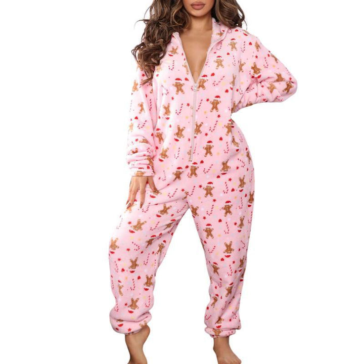 Weihnachts-Onesie aus Flanell F 19045