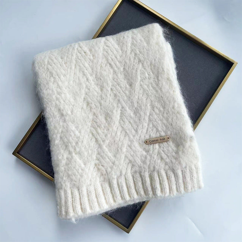 Strickschal mit Alpakawolle, 160x20 cm