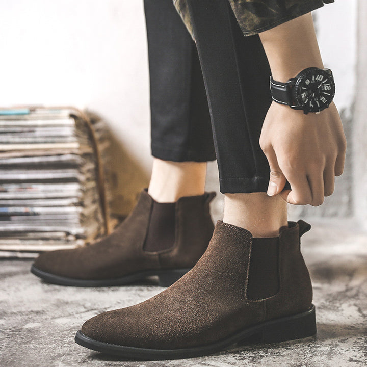 Herren-Chelsea-Stiefel, gefüttert, Winter-Stil