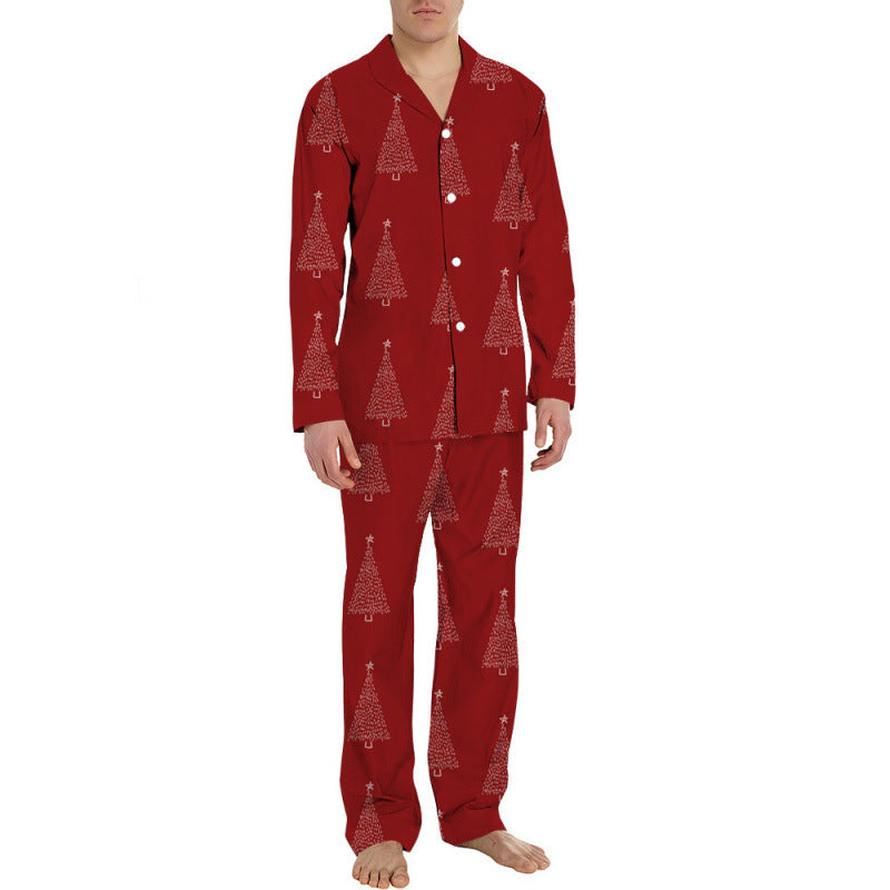 Herren-Pyjama-Set, langärmelig, festlich