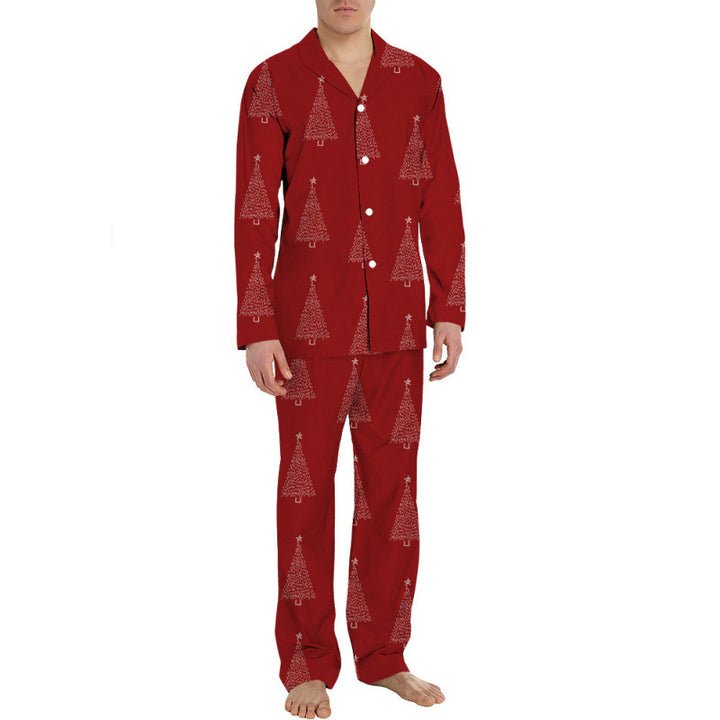Herren-Pyjama-Set, langärmelig, festlich