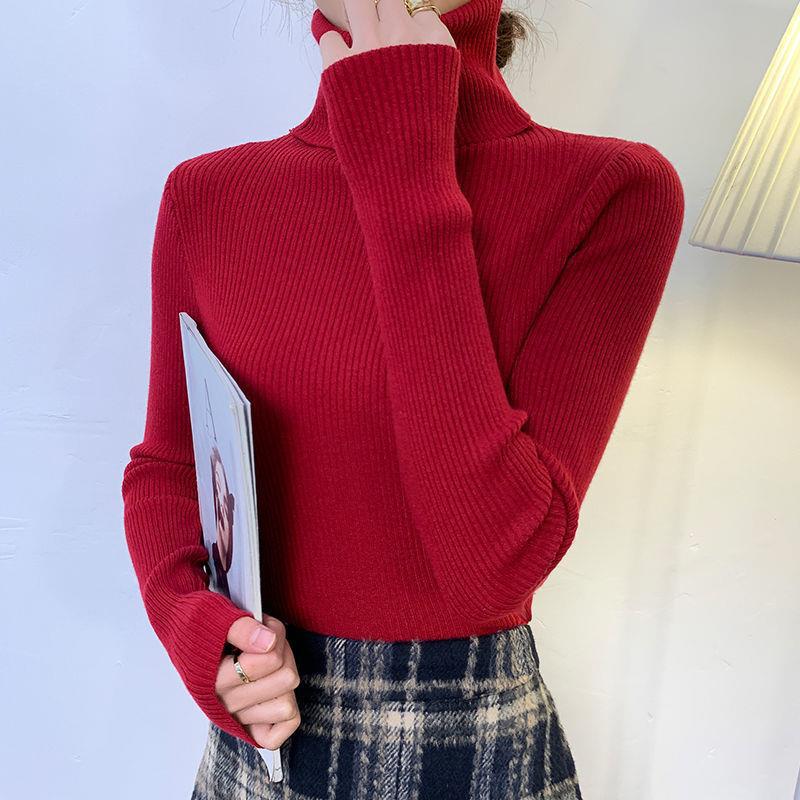 Damen-Rollkragenpullover, langärmlig, große Größen