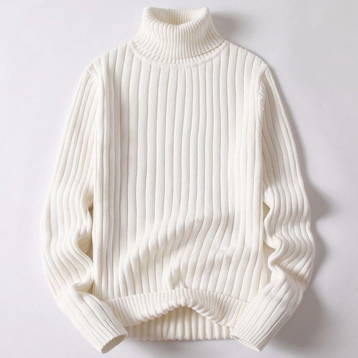 Herren-Rollkragenpullover, schmal geschnitten, gefüttert