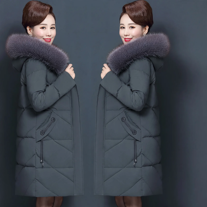 Gefütterte Damen-Winterjacke in Übergröße