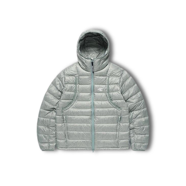 Leichte Damen-Daunenjacke mit Kapuze