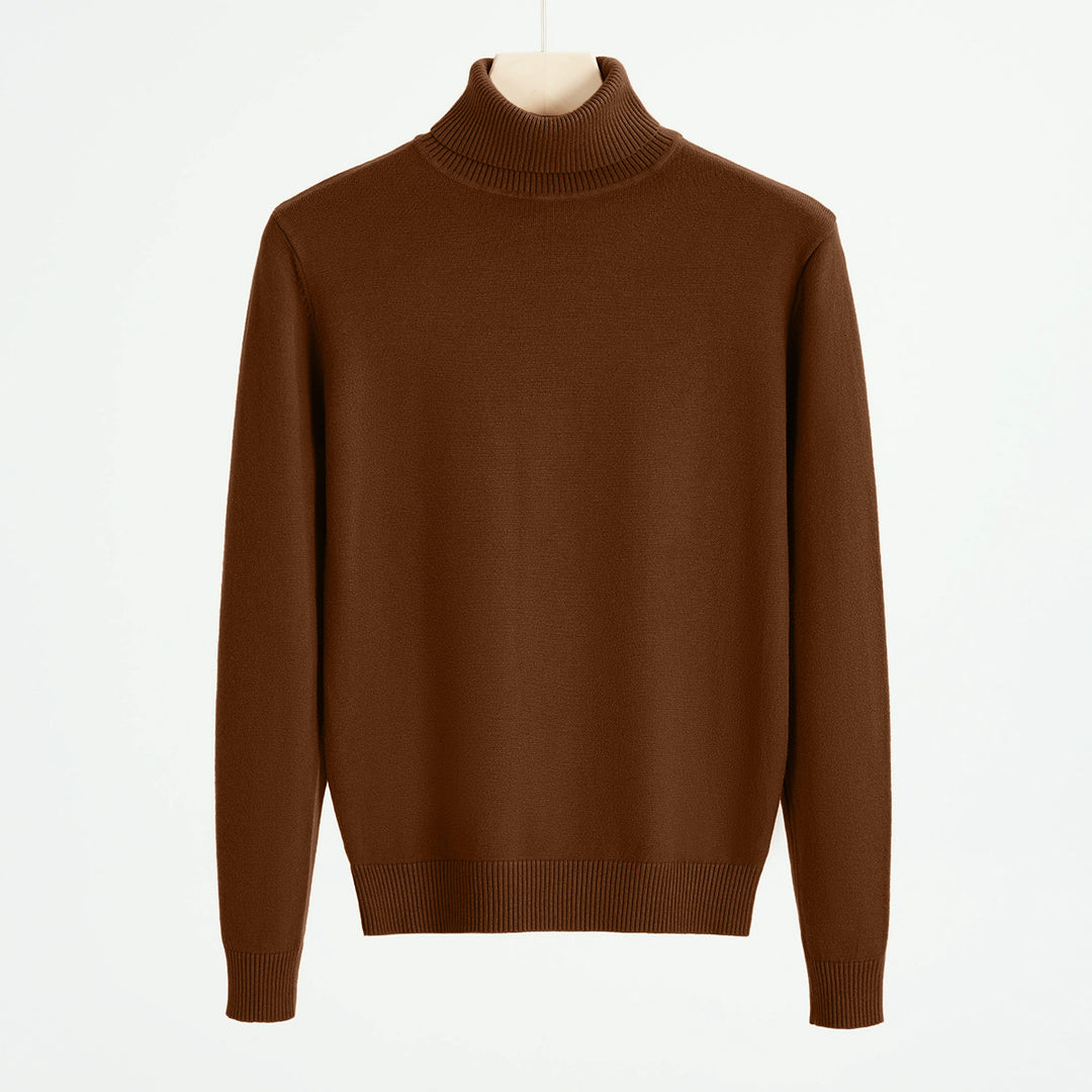 Herren-Strickpullover mit Rollkragen, warm