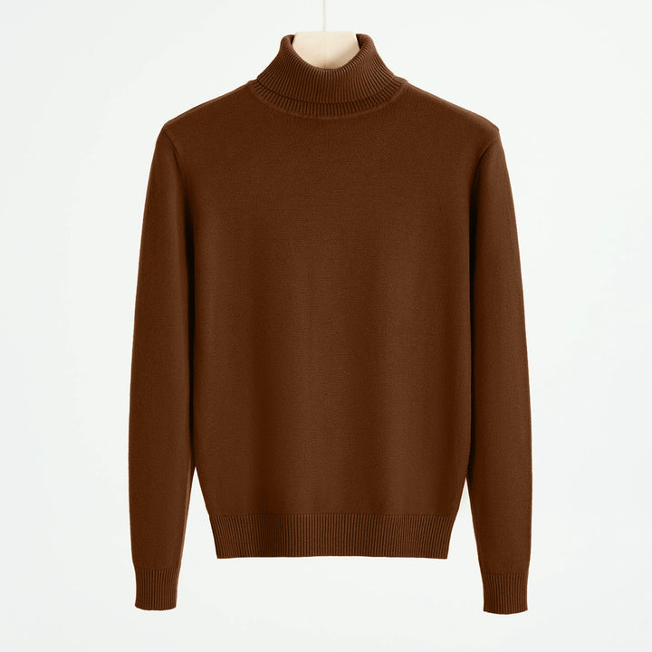 Herren-Strickpullover mit Rollkragen, warm