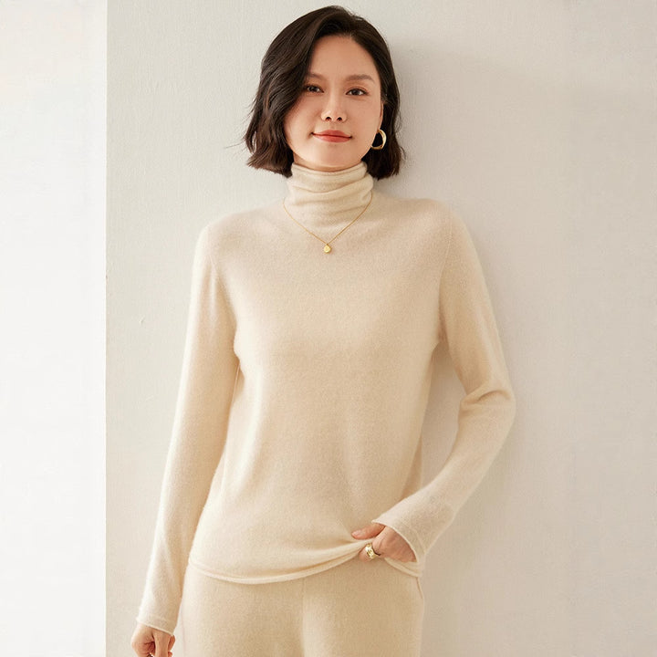 Kaschmir-Pullover mit Rollkragen