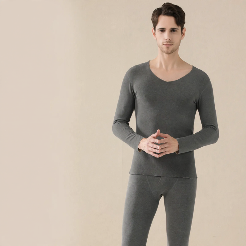 Thermo-Set aus Wolle und Seide, beidseitig angeraut