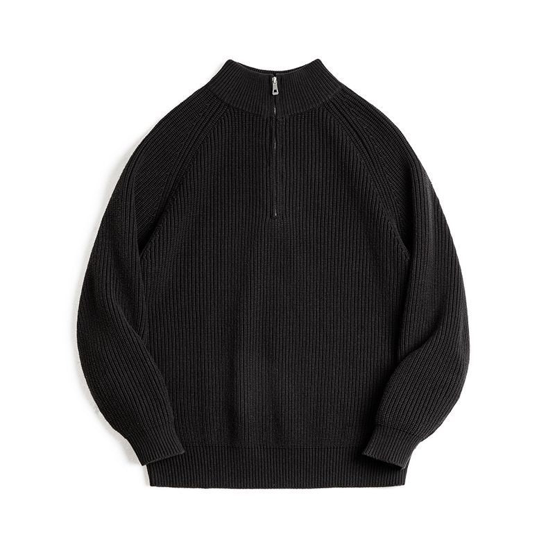 Herren-Strickpullover im Vintage-Stil mit Reißverschluss