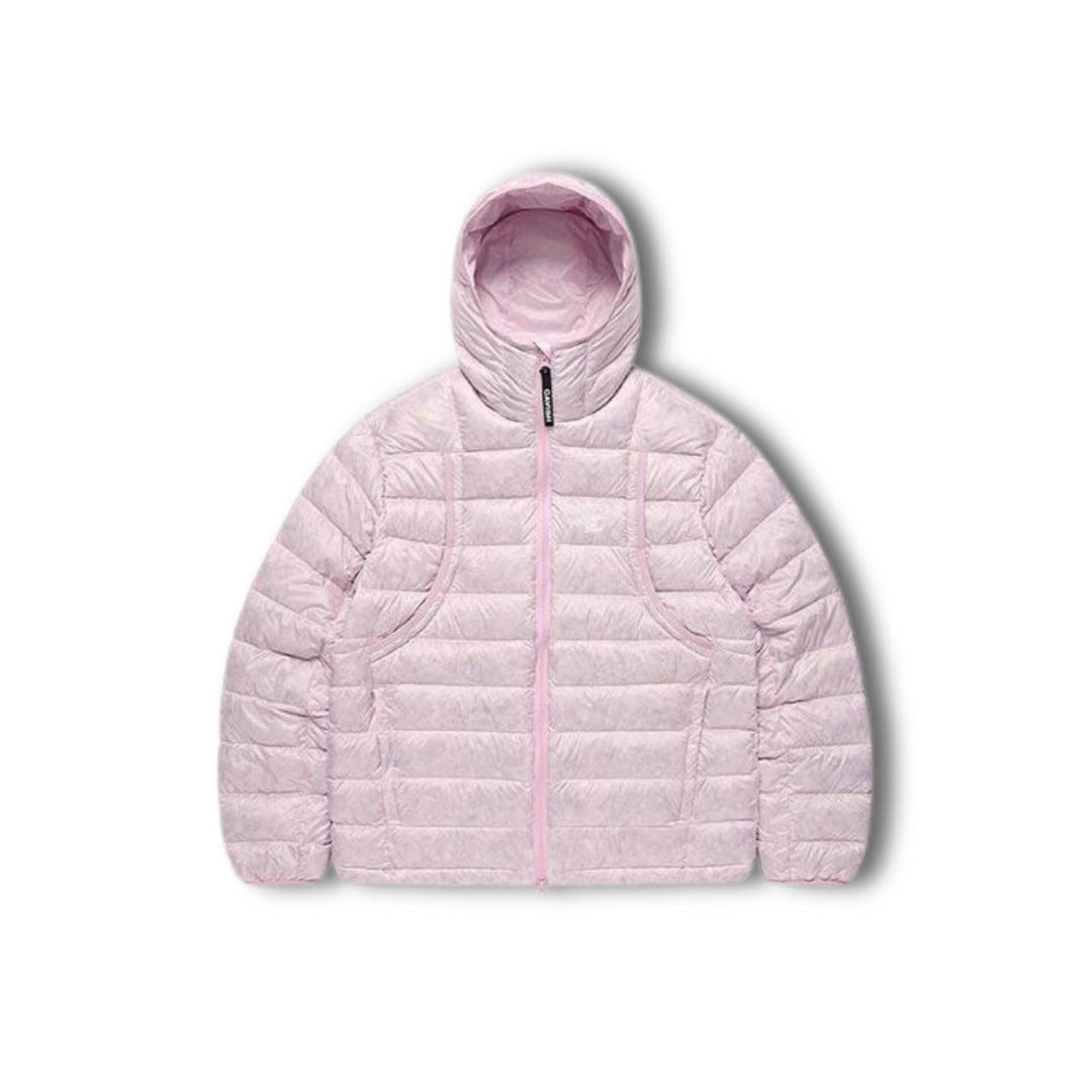 Leichte Daunenjacke mit Kapuze, 90% Grauentendaunen