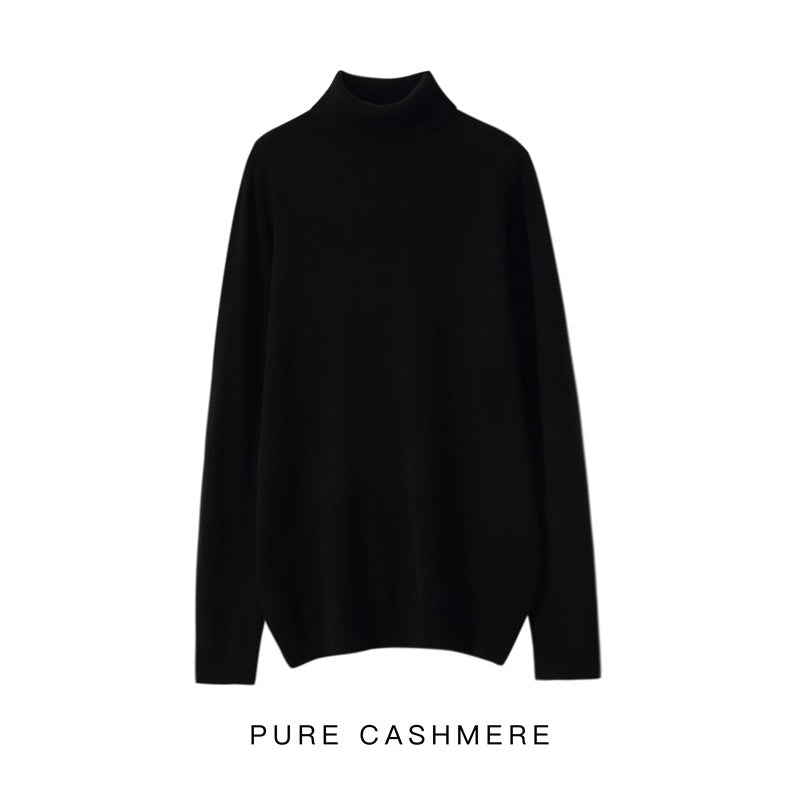 Herren-Rollkragenpullover aus 100% reiner Wolle
