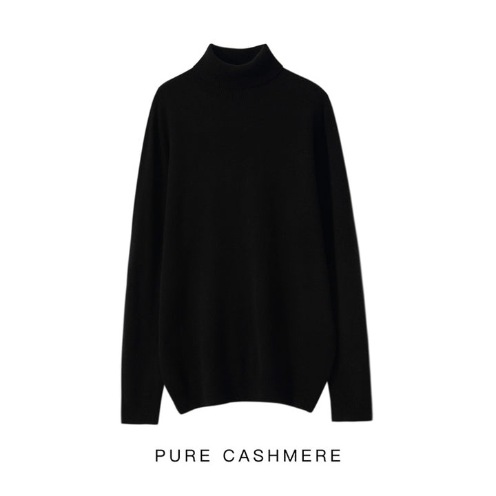 Herren-Rollkragenpullover aus 100% reiner Wolle