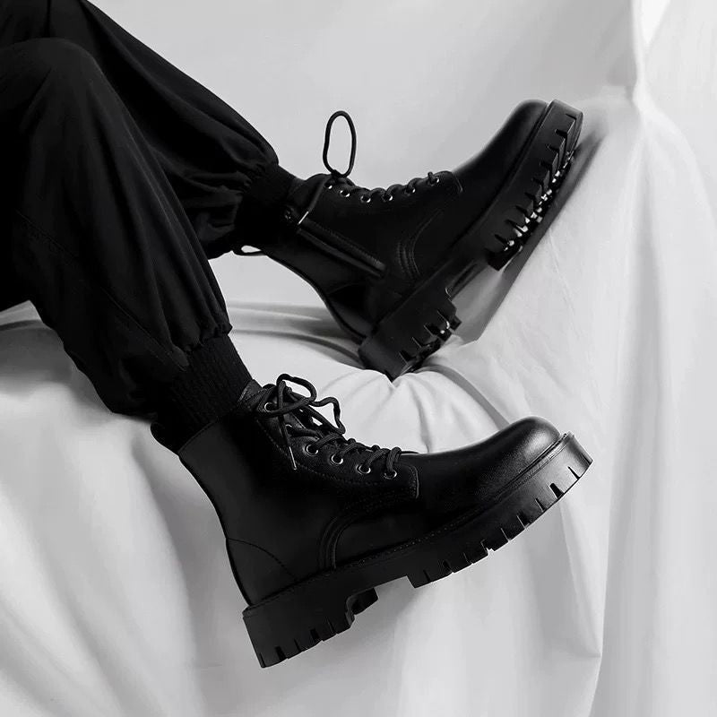 Herren-Winterstiefel mit Reißverschluss, gefüttert