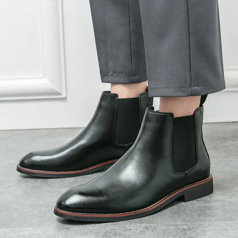 Modische Herren-Chelsea-Stiefel, spitz zulaufend