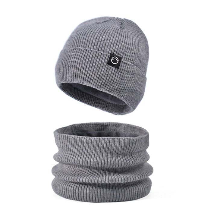 Strickmützen- und Schal-Set für Herren, wärmend