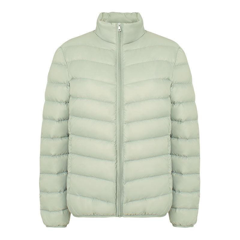 Leichte Damen-Daunenjacke mit Stehkragen