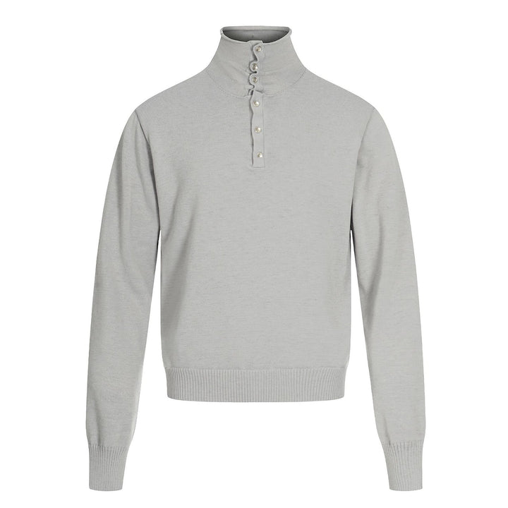Unisex-Strickpullover, Oversize, Stehkragen