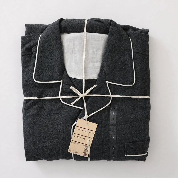 Japanisches Flanell-Schlafanzug-Set für Paare