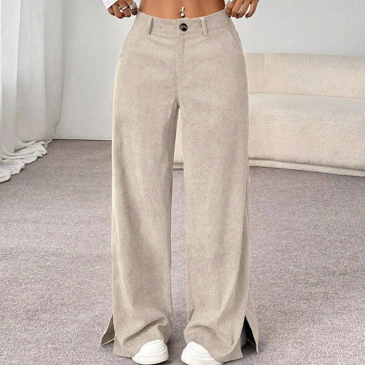 Retro Cord-Hose mit geradem Bein