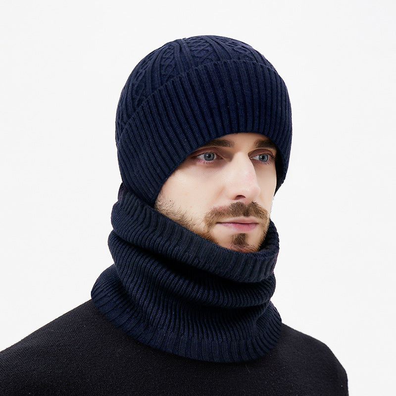 Strickmütze und Halswärmer Set, Einheitsgröße